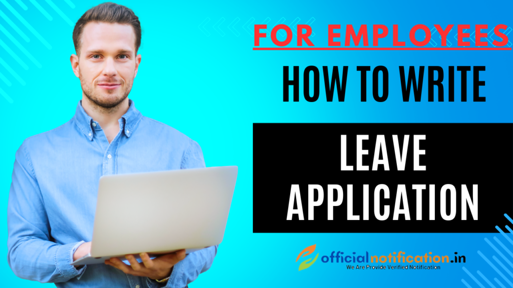 write leave application latter